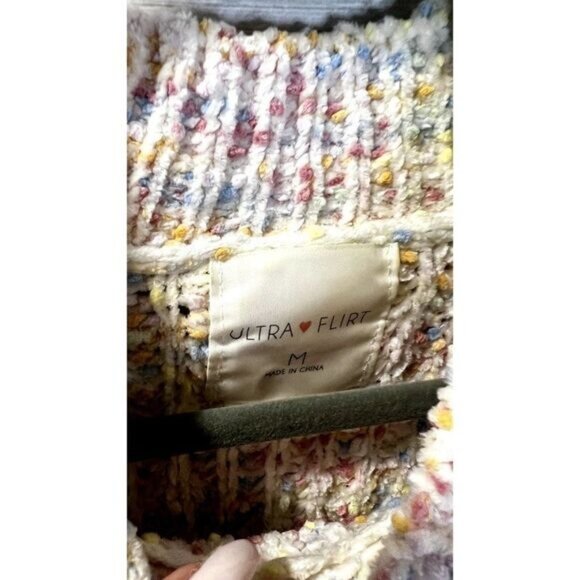 Ultra Flirt Womens Speckled Textured‎ Confetti Knit Pullover Sweater - Picture 6 of 6